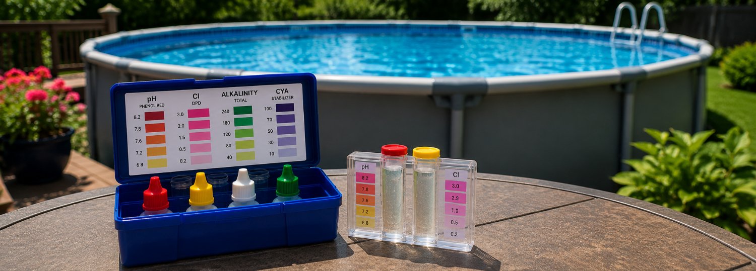 Pool water test kit